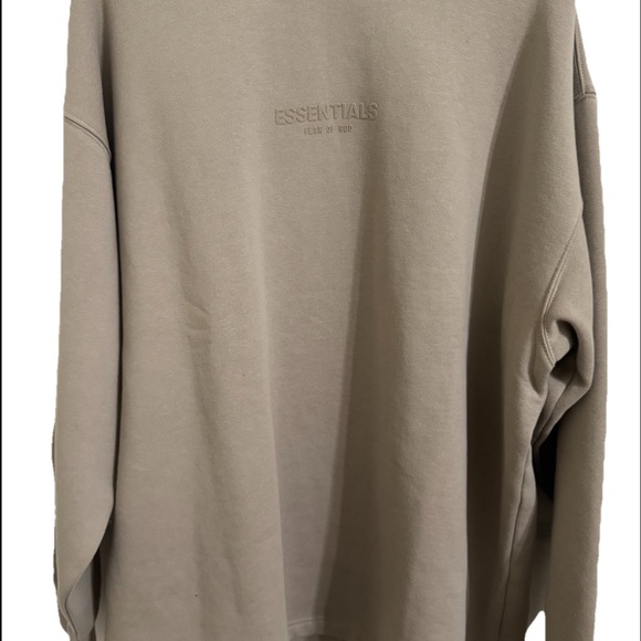 Essentials Crewneck Sweater in Tan